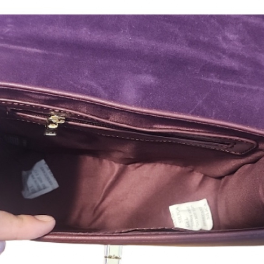 Badgley Mischka Purple Studded Women's Bag - Picture 5 of 5